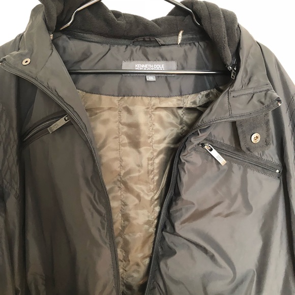 Kenneth Cole Reaction Men’s Jacket Fleece Hood - Picture 8 of 8